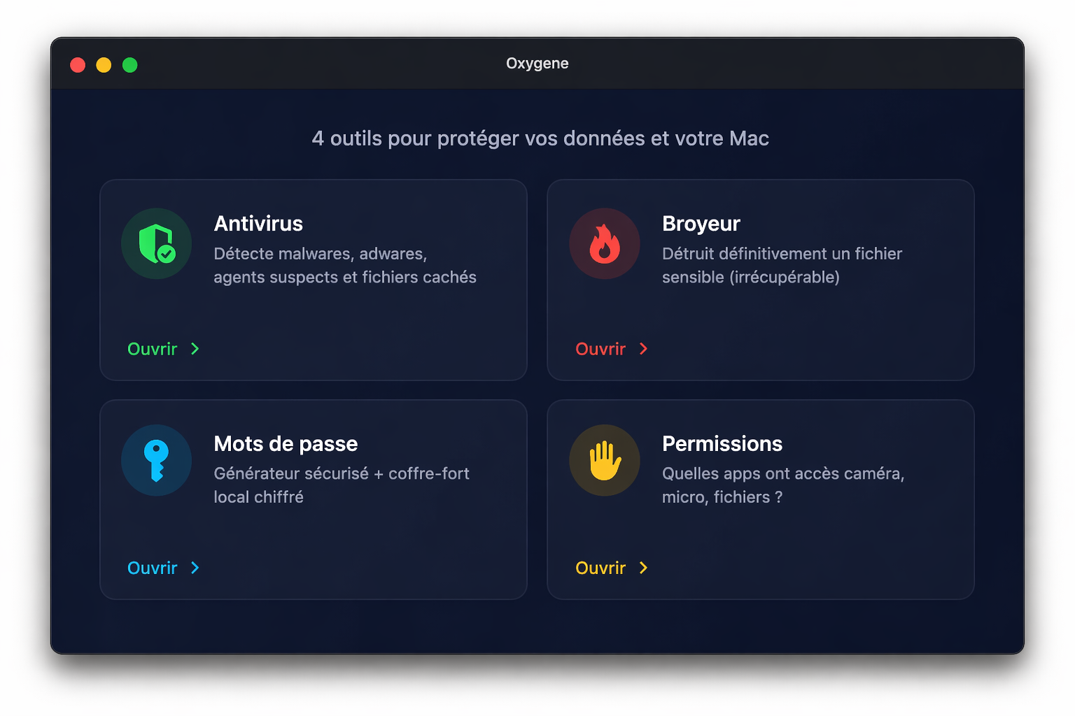 Suite de sécurité OXYGENE